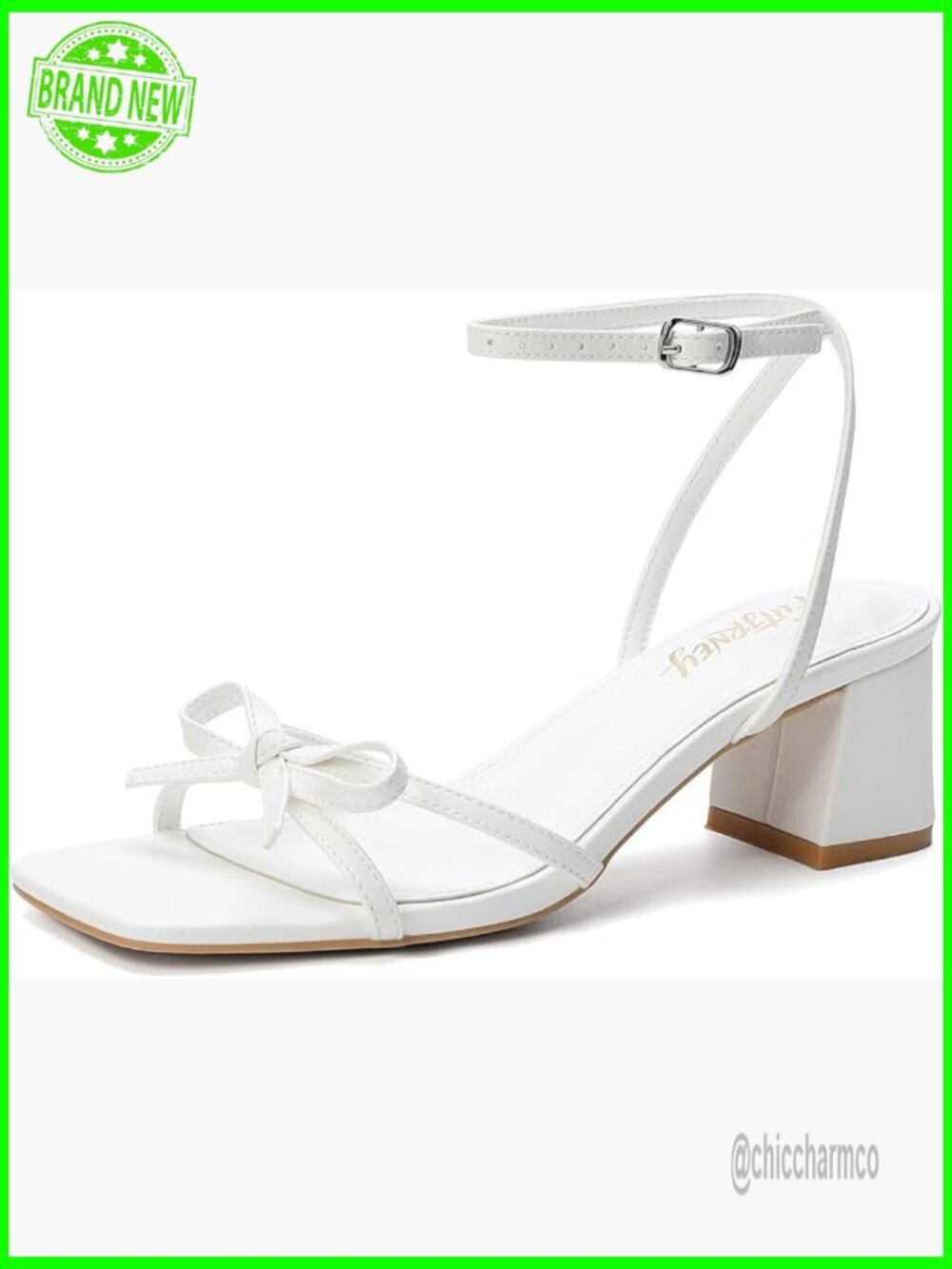 Bow Strappy Block Heeled Sandals Dress Shoes for Wedding Party